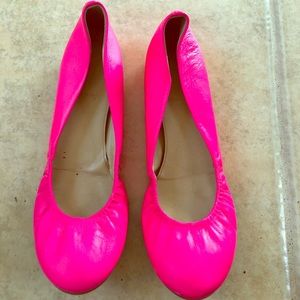 Hot pink Jcrew flats